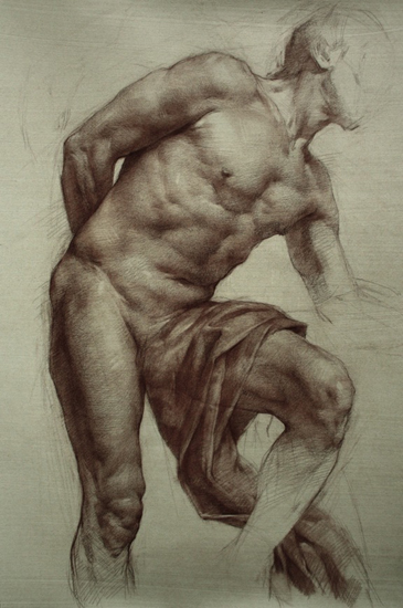 Colleen Barry "Draped Male FIgure"